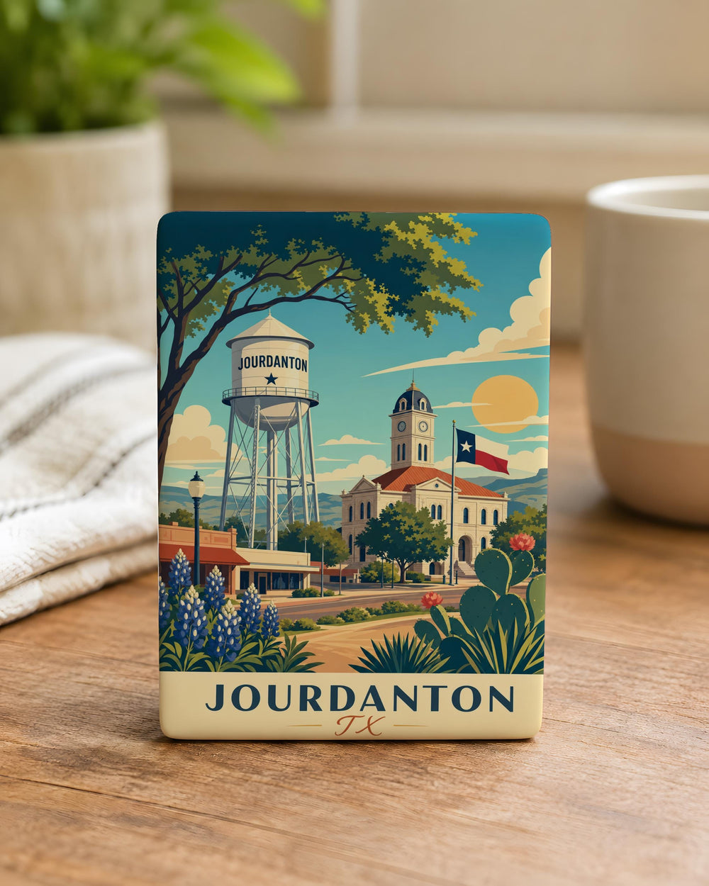 Jourdanton TX Fridge Magnet, Jourdanton Texas Souvenir Magnet, City Name Refrigerator Magnet, Travel Keepsake Gift