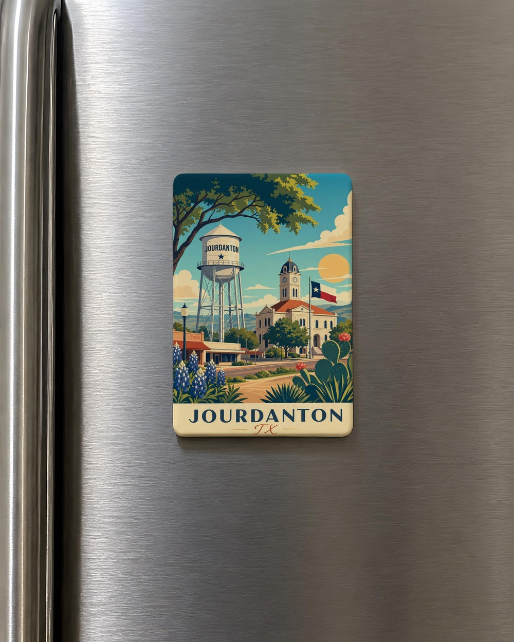 Jourdanton TX Fridge Magnet, Jourdanton Texas Souvenir Magnet, City Name Refrigerator Magnet, Travel Keepsake Gift