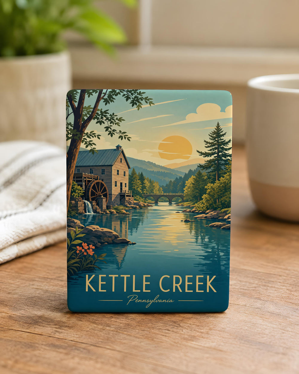 Kettle Creek Fridge Magnet, Kettle Creek Souvenir Magnet, Kettle Creek Landmark Travel Keepsake Magnet