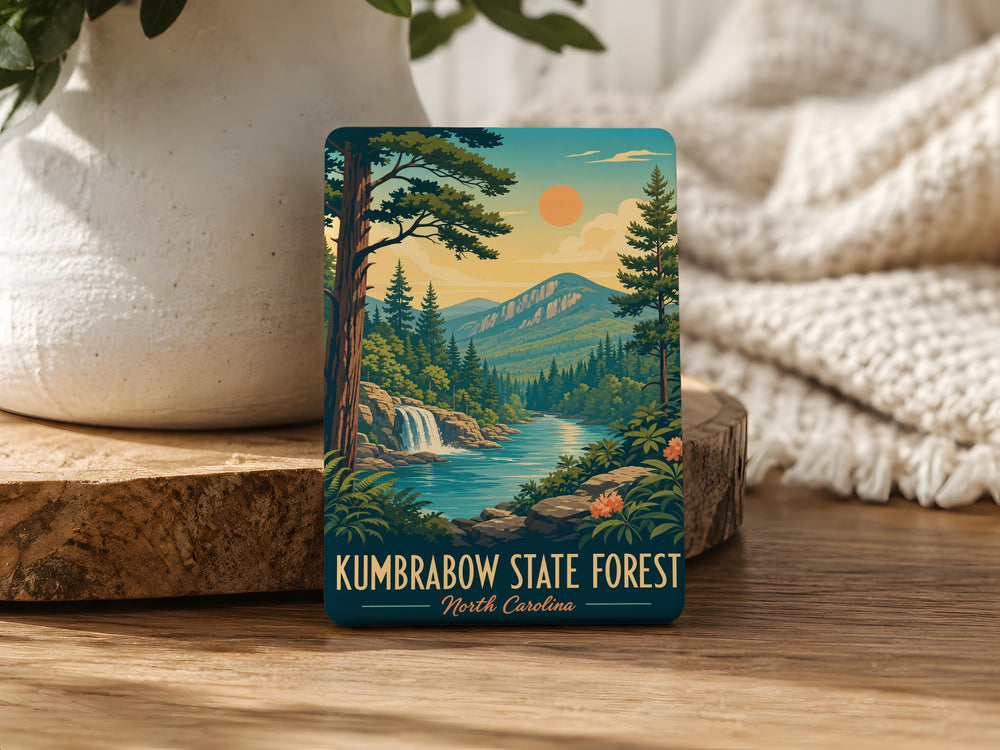 Kumbrabow State Forest Fridge Magnet, West Virginia Nature Souvenir, Hiking Trail Outdoor Adventure Gift