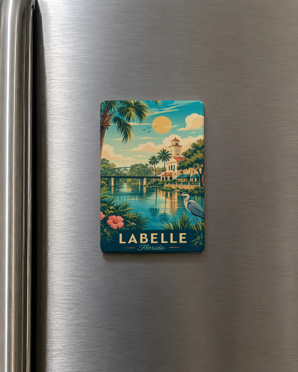LaBelle Florida Fridge Magnet, LaBelle FL Souvenir Magnet, Hendry County Travel Gift, Florida Vacation Keepsake Magnet