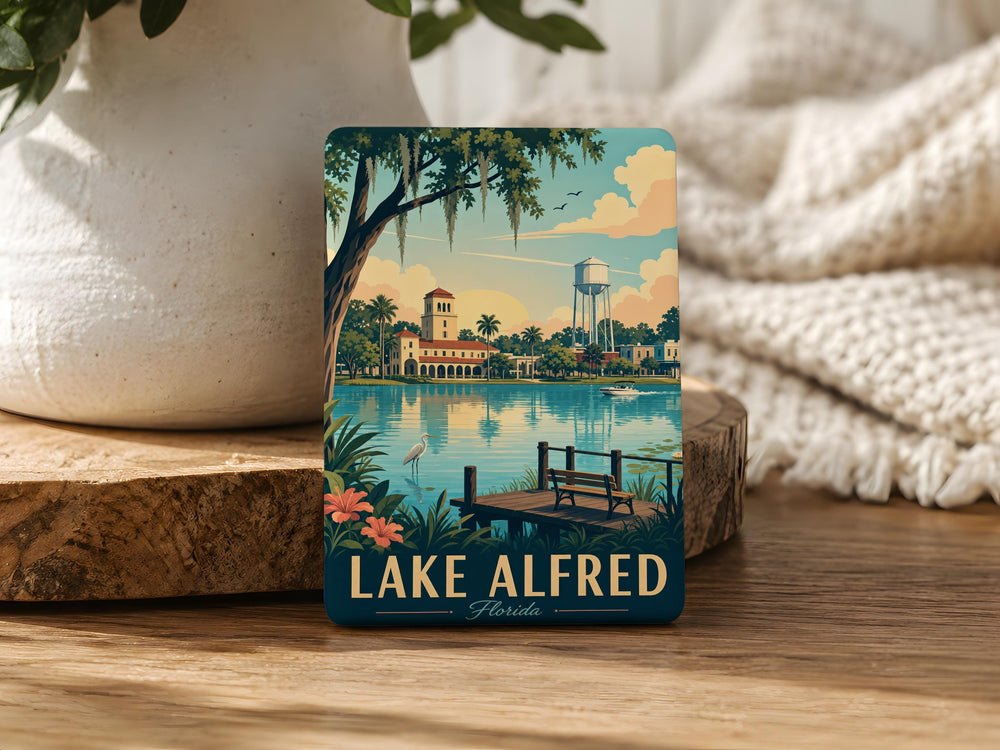 Lake Alfred Florida Fridge Magnet, Lake Alfred FL Souvenir Magnet, Polk County Travel Keepsake, Florida Gift Magnet