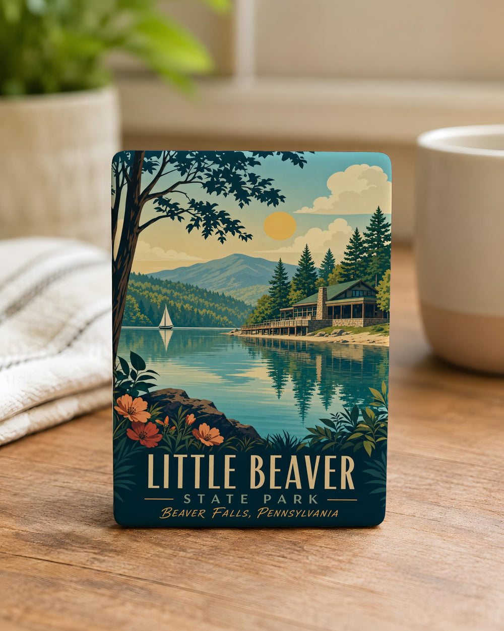 Little Beaver State Park Fridge Magnet, West Virginia State Park Souvenir, Camping Hiking Nature Travel Keepsake Magnet