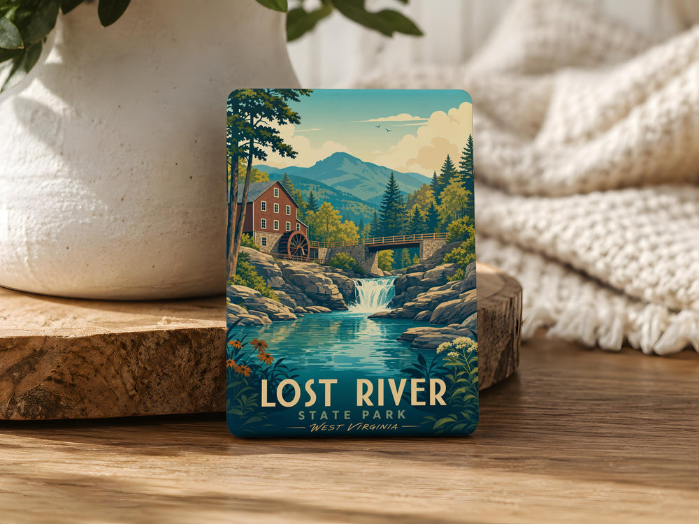 Lost River State Park Fridge Magnet, West Virginia Nature Souvenir, Hiking Camping Travel Keepsake Magnet