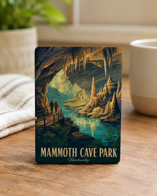 Mammoth Cave National Park Fridge Magnet, Kentucky Cave Park Souvenir Magnet, Mammoth Cave Landmark Magnet