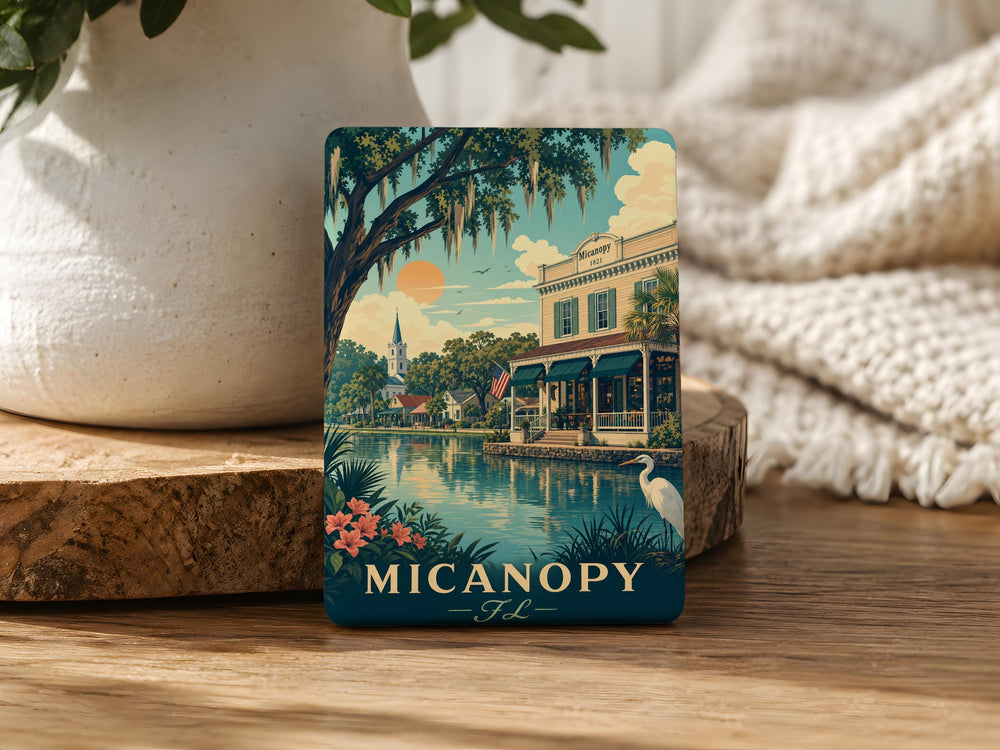 Micanopy Florida Fridge Magnet, Micanopy FL Souvenir Magnet, Florida Travel Keepsake, Micanopy Gift, Small Town Florida Magnet