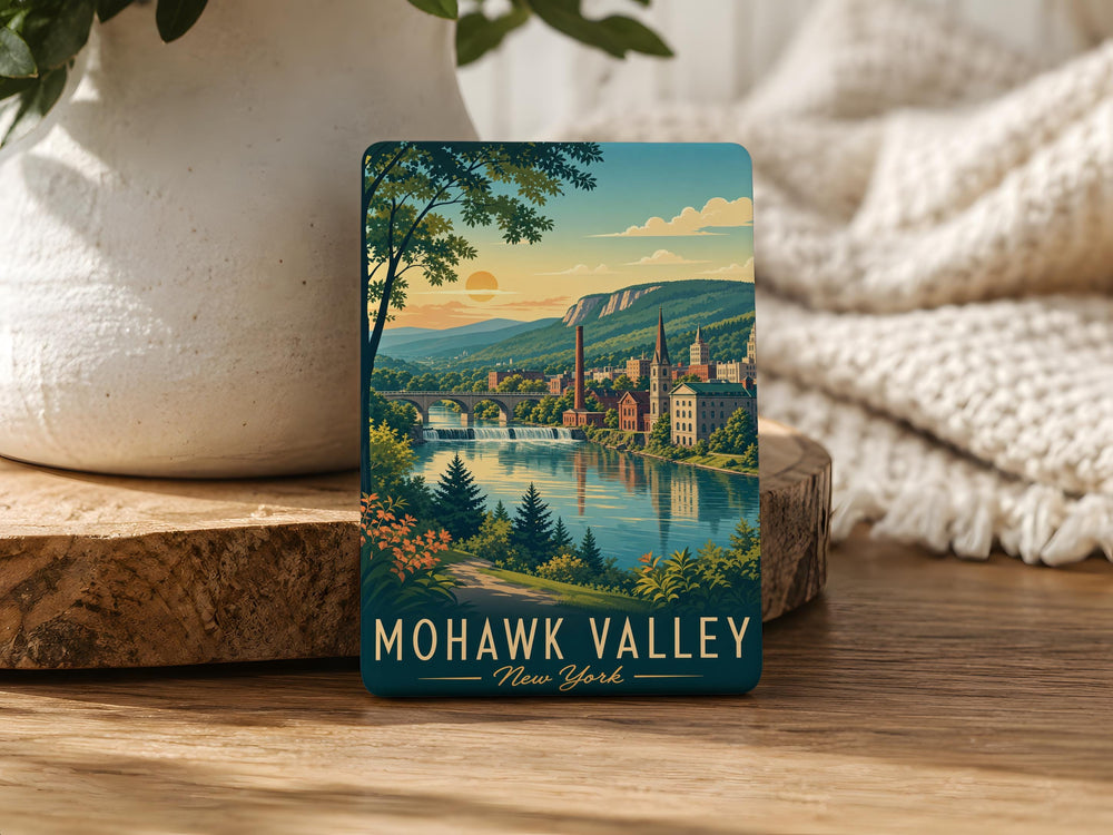 Mohawk Valley Fridge Magnet, Mohawk Valley New York Souvenir Magnet, Upstate NY Travel Keepsake Magnet