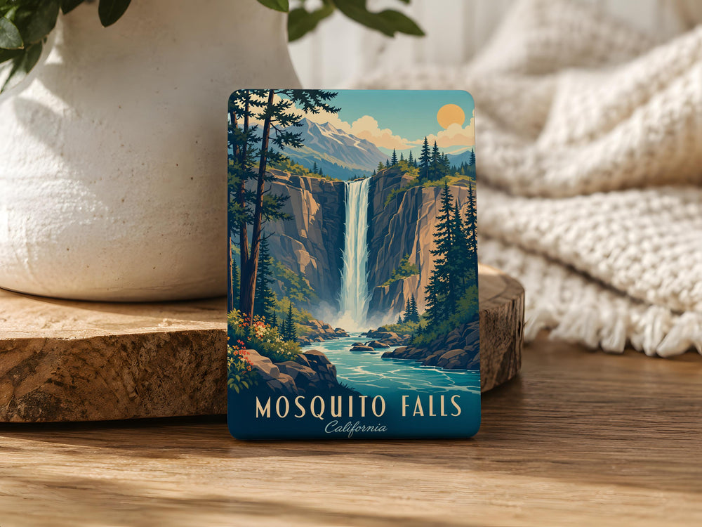 Mosquito Falls Fridge Magnet, Waterfall Nature Souvenir, Outdoor Adventure Travel Keepsake, Hiking Cabin Decor Magnet