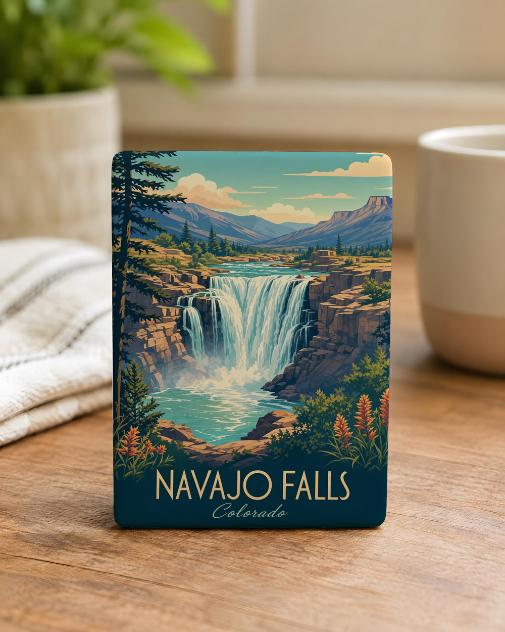 Navajo Falls Fridge Magnet, Havasu Canyon Waterfall Souvenir, Arizona Travel Gift, Grand Canyon Keepsake Magnet
