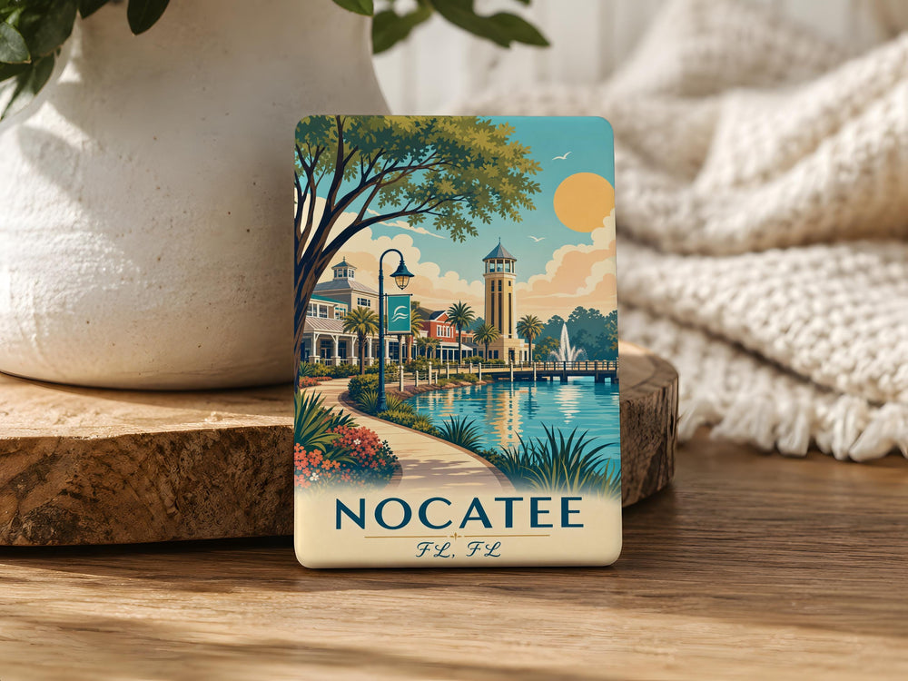 Nocatee Florida Fridge Magnet, Nocatee FL Souvenir Magnet, Florida Travel Gift, Nocatee Keepsake Magnet