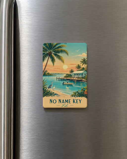 Florida Keys Fridge Magnet, Key West Souvenir Magnet, Tropical Island Vacation Travel Gift, Coastal Florida Keepsake Magnet