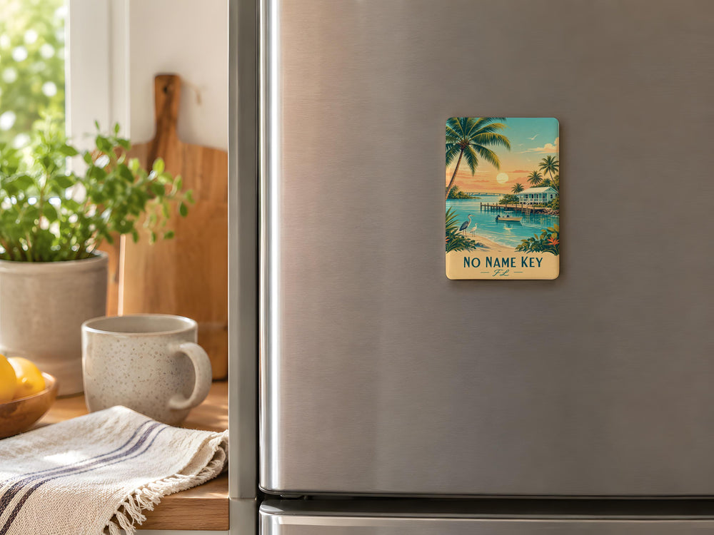 Florida Keys Fridge Magnet, Key West Souvenir Magnet, Tropical Island Vacation Travel Gift, Coastal Florida Keepsake Magnet