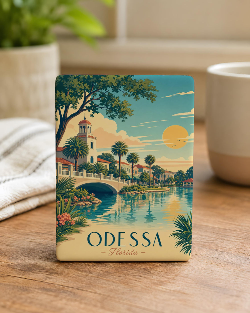 Odessa Florida Fridge Magnet, Odessa FL Souvenir Magnet, Florida Travel Gift, Tampa Bay Area Keepsake Magnet