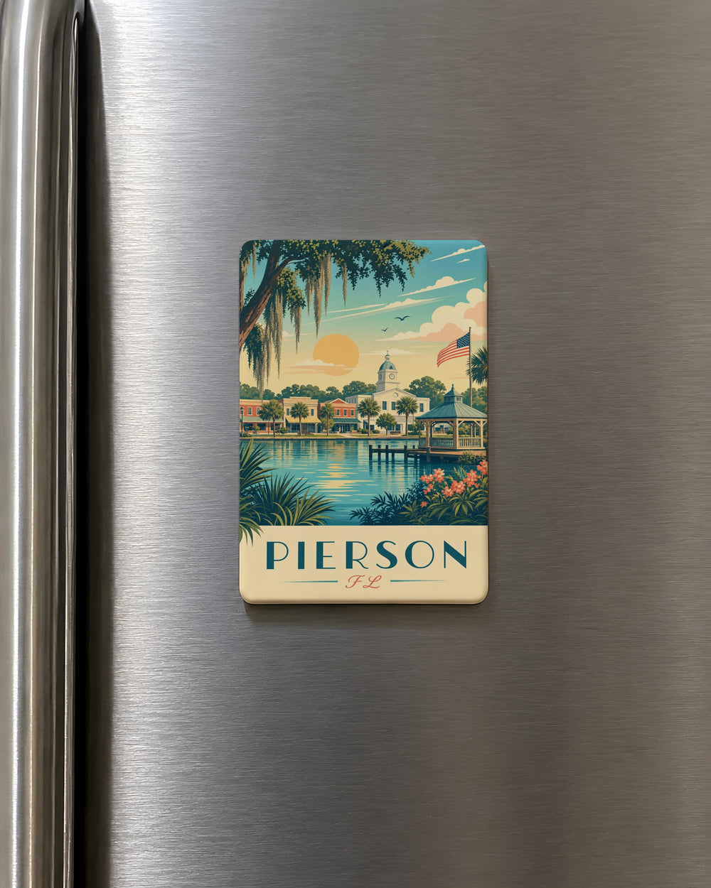 Pierson Florida Fridge Magnet, Pierson FL Souvenir Magnet, Small Town Travel Keepsake, Florida Gift Magnet