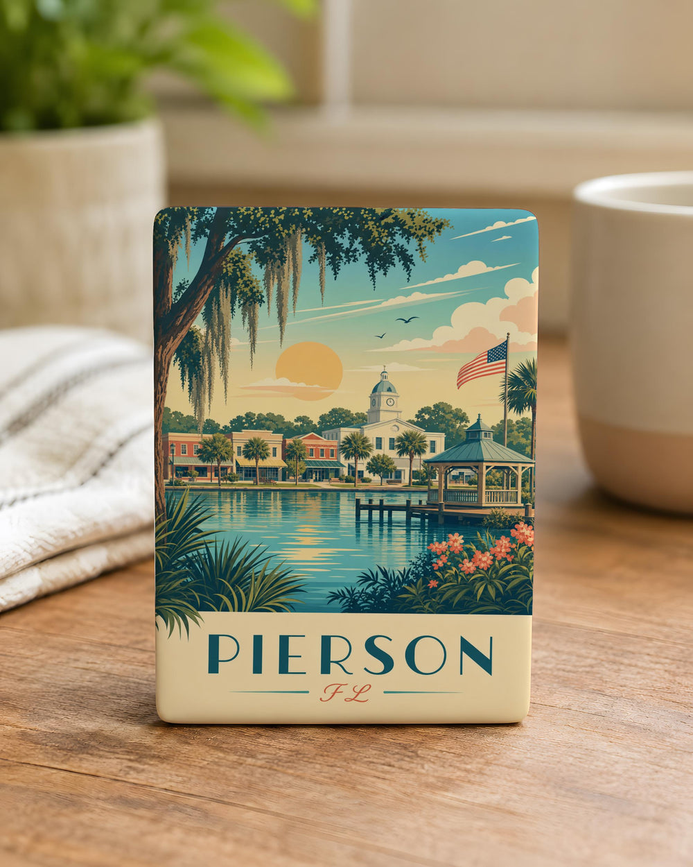 Pierson Florida Fridge Magnet, Pierson FL Souvenir Magnet, Small Town Travel Keepsake, Florida Gift Magnet