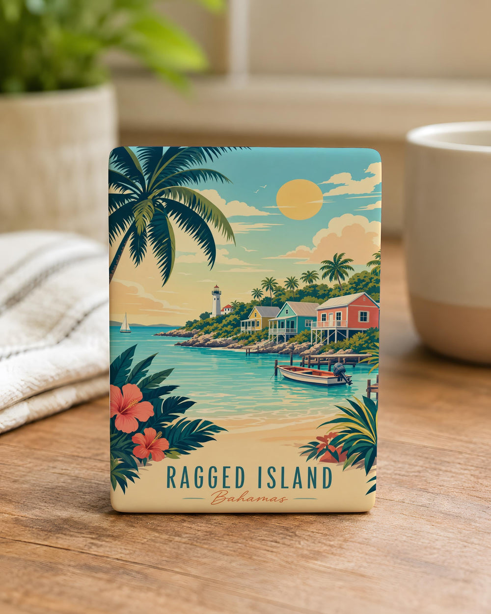 Ragged Island Fridge Magnet, Ragged Island Souvenir Magnet, Island Travel Keepsake, Coastal Island Decor Magnet