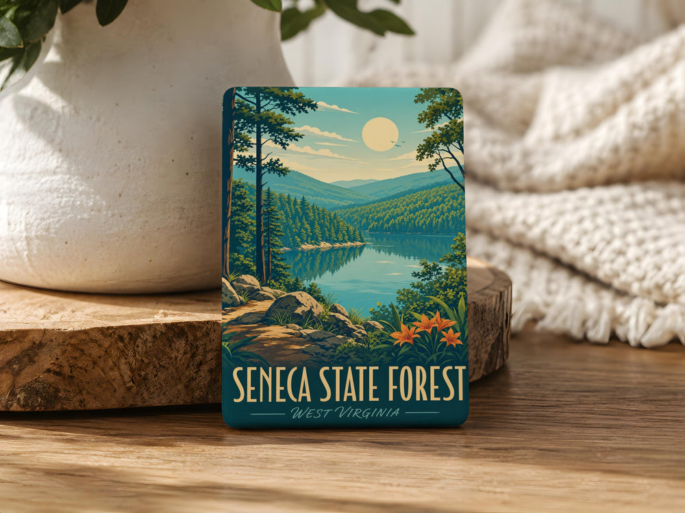 Seneca State Forest Fridge Magnet, Seneca State Forest Souvenir Magnet, Nature Park Travel Keepsake Magnet