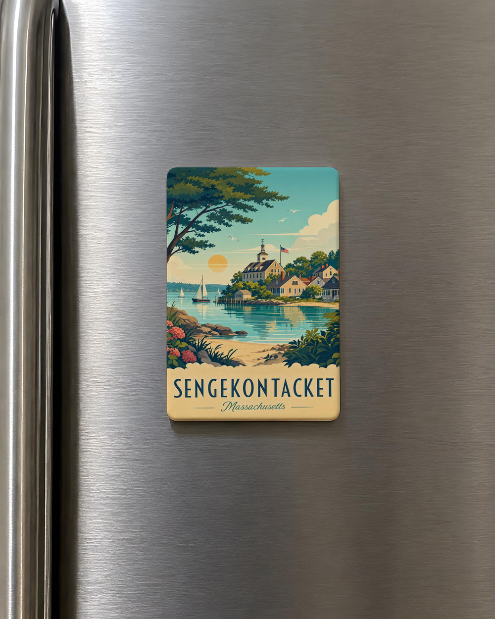 Sengekontacket Fridge Magnet, Swedish Bedtime Contact Joke Magnet, Funny Scandinavian Phrase Refrigerator Magnet