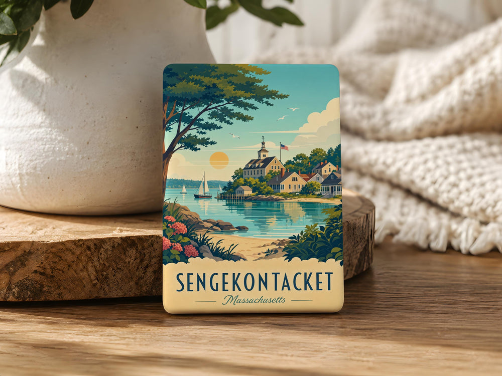 Sengekontacket Fridge Magnet, Swedish Bedtime Contact Joke Magnet, Funny Scandinavian Phrase Refrigerator Magnet
