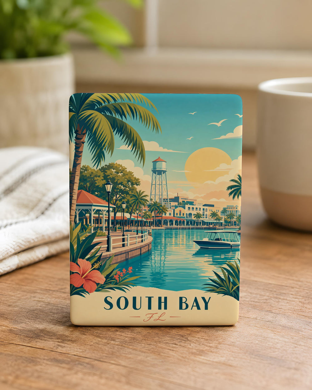 South Bay Florida Fridge Magnet, South Bay FL Souvenir Magnet, Palm Beach County Travel Keepsake Magnet
