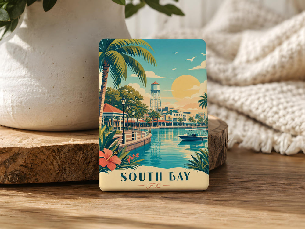 South Bay Florida Fridge Magnet, South Bay FL Souvenir Magnet, Palm Beach County Travel Keepsake Magnet