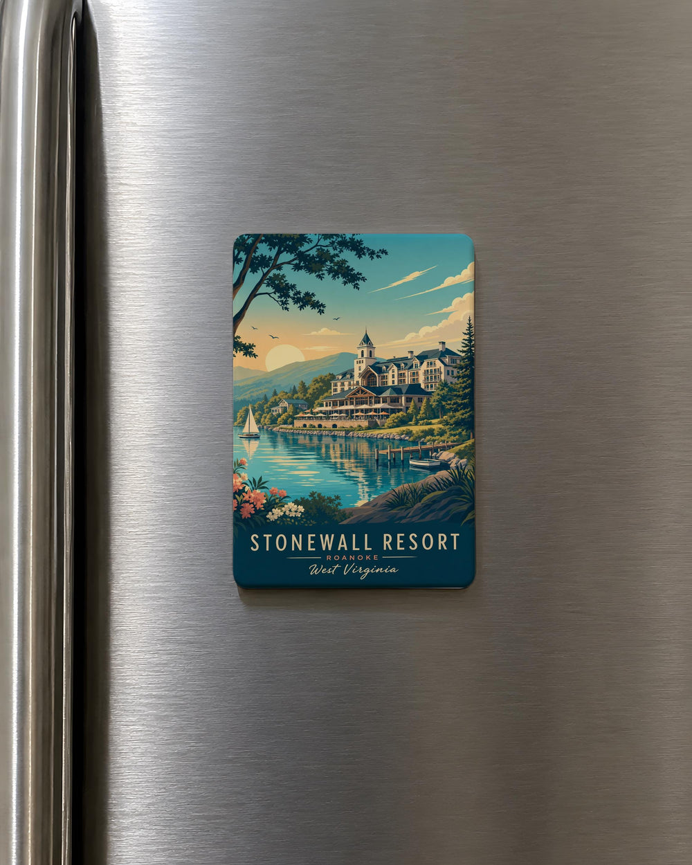 Stonewall Resort Fridge Magnet, Stonewall Lake West Virginia Souvenir Magnet, Resort Getaway Travel Keepsake Magnet