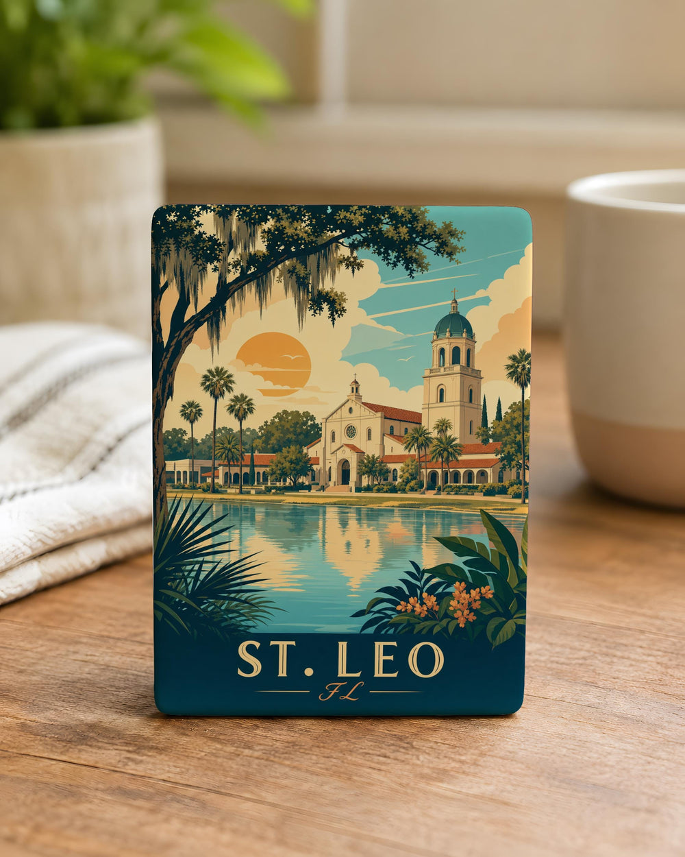 St. Leo Florida Fridge Magnet, St Leo FL Souvenir Magnet, Pasco County Travel Keepsake Magnet, Florida Town Gift Magnet