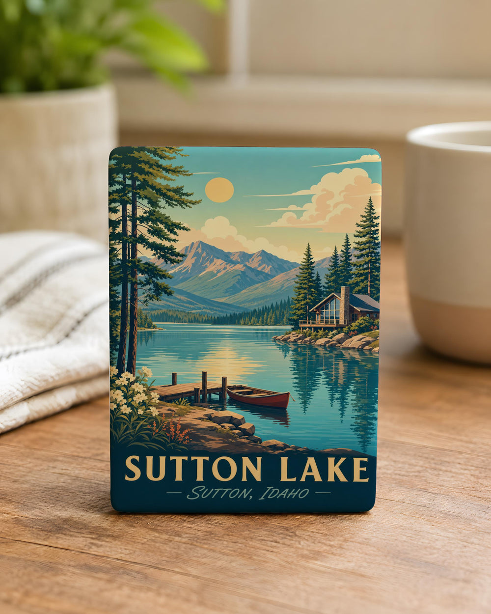Sutton Lake Fridge Magnet, Sutton Lake Souvenir Magnet, Lake Lover Gift, Oregon Lake Magnet, Travel Keepsake Magnet