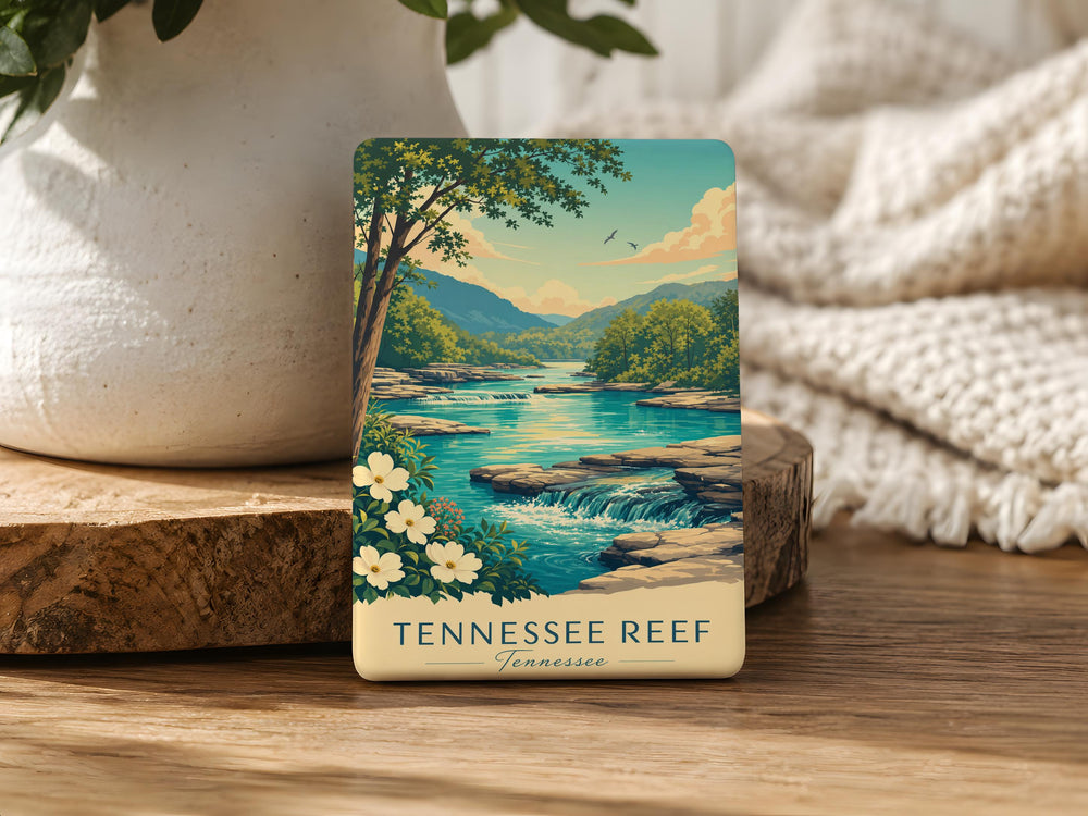 Tennessee Reef Fridge Magnet, Tennessee Ocean Reef Souvenir, Reef Wildlife Kitchen Magnet, Coastal Nature Travel Keepsake