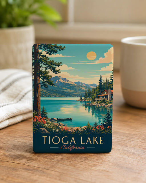 Tioga Lake Fridge Magnet, Yosemite National Park Souvenir Magnet, California Mountain Lake Travel Gift
