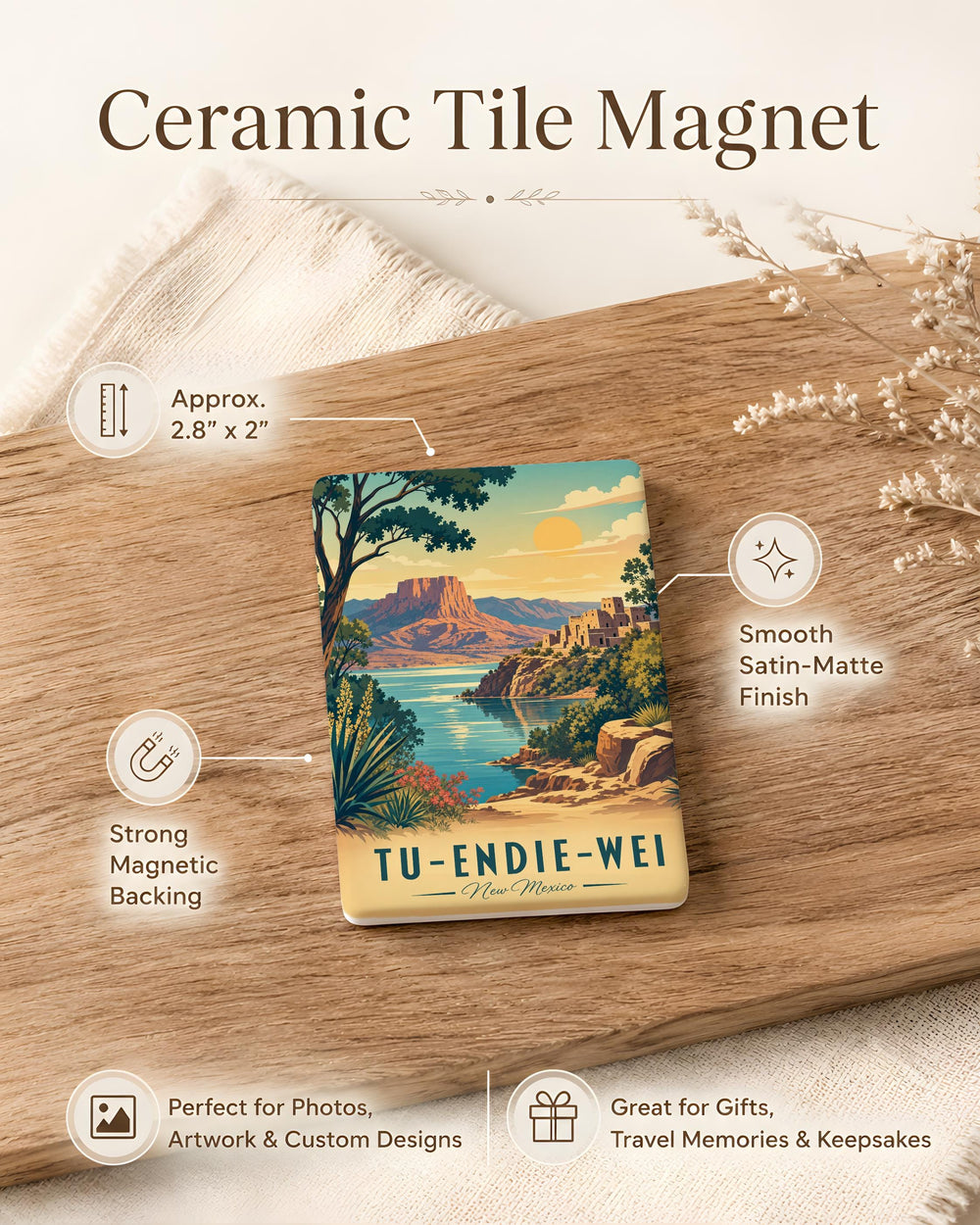 Tu-Endie-Wei State Park Fridge Magnet, Nevada State Park Souvenir Magnet, Outdoor Adventure Travel Keepsake Gift