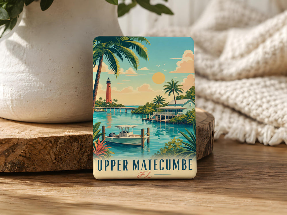 Upper Matecumbe Key Florida Fridge Magnet, Upper Matecumbe FL Souvenir Magnet, Florida Keys Travel Gift