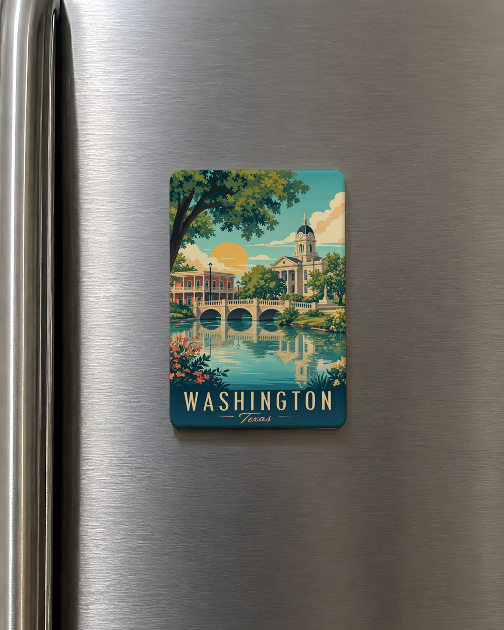 Washington, Texas Fridge Magnet, Washington TX Souvenir Magnet, Texas Travel Gift, Historic Washington-on-the-Brazos Keepsake