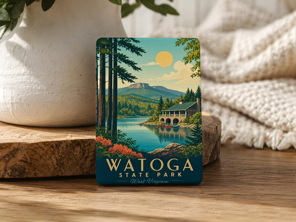 Watoga State Park Fridge Magnet, West Virginia Park Souvenir, Outdoor Adventure Travel Keepsake, Camping Hiking Gift