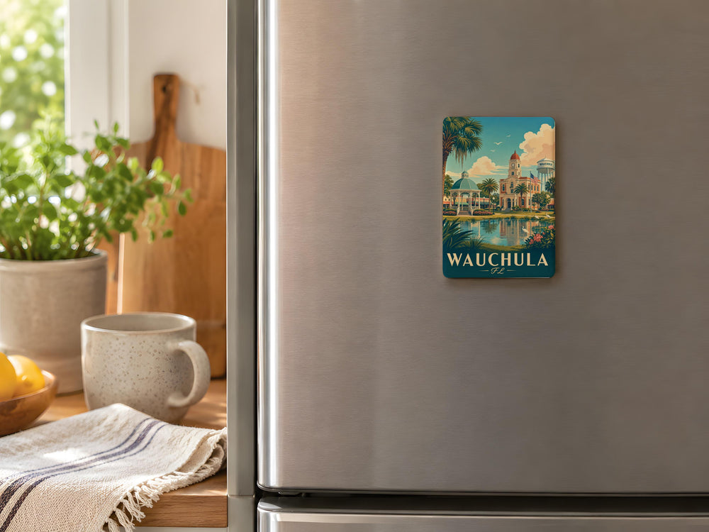 Wauchula Florida Fridge Magnet, Wauchula FL Souvenir Magnet, Florida Travel Keepsake, Small Town USA Gift