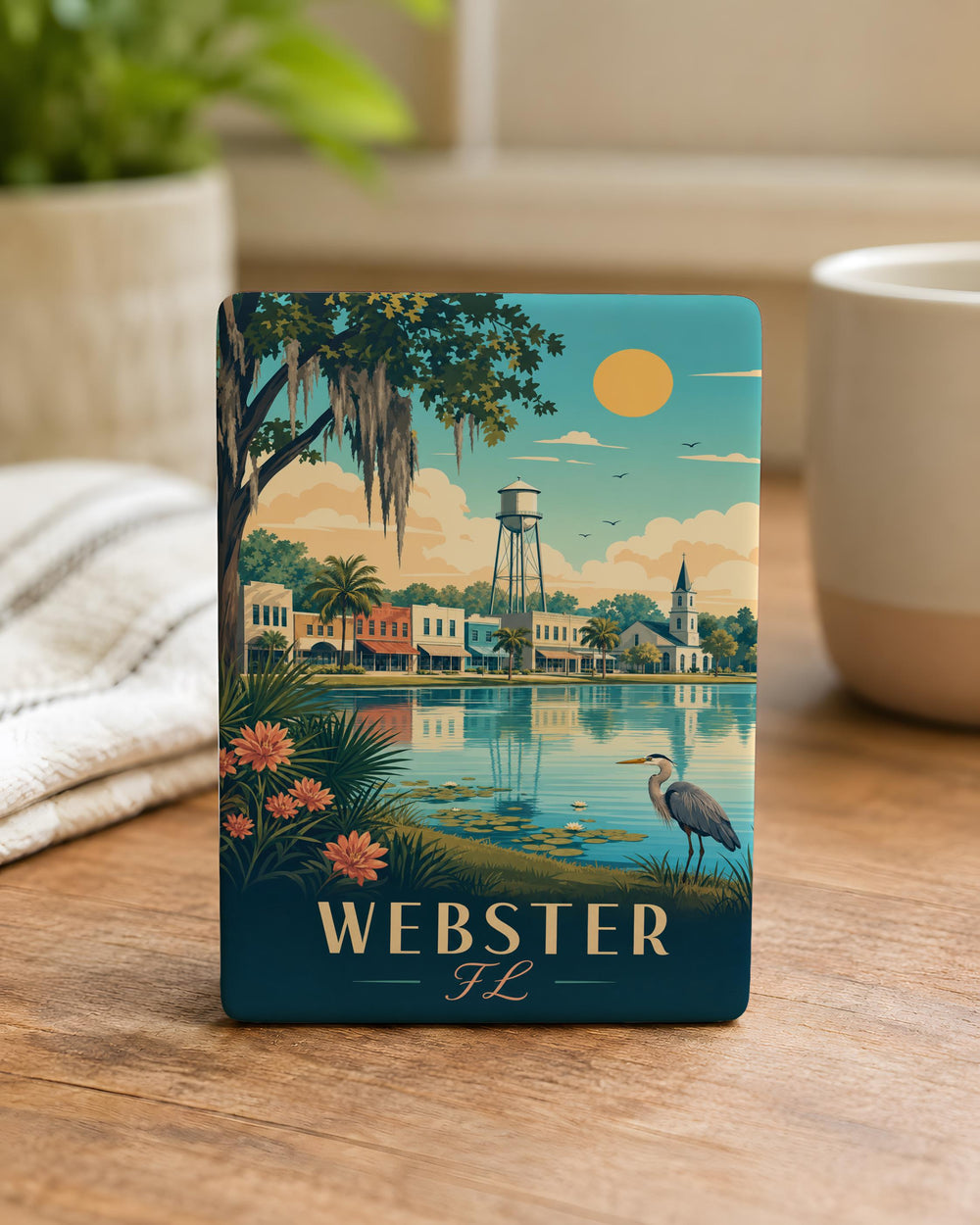 Webster Florida Fridge Magnet, Webster FL Souvenir Magnet, Florida Travel Gift, Webster City Keepsake Magnet