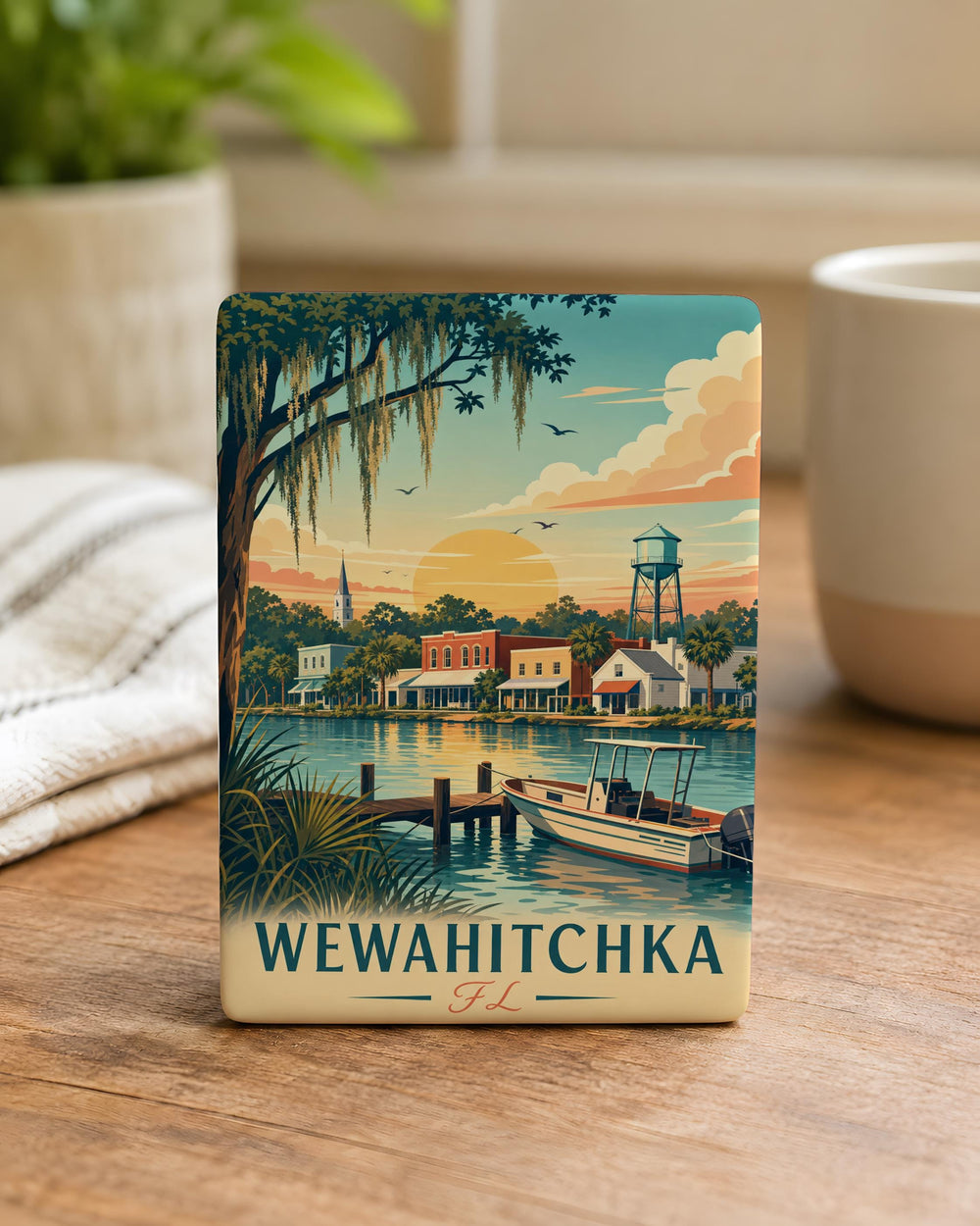 Wewahitchka FL Fridge Magnet, Florida Town Souvenir Magnet, Gulf County Travel Keepsake, Wewahitchka Florida Gift