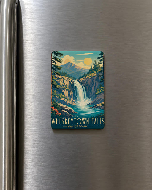 Whiskeytown Falls Fridge Magnet, Waterfall Nature Souvenir, Whiskeytown Lake California Travel Gift