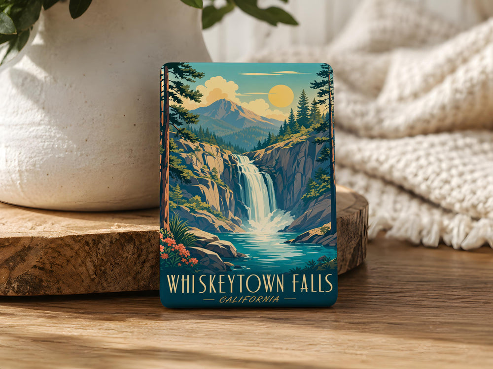 Whiskeytown Falls Fridge Magnet, Waterfall Nature Souvenir, Whiskeytown Lake California Travel Gift