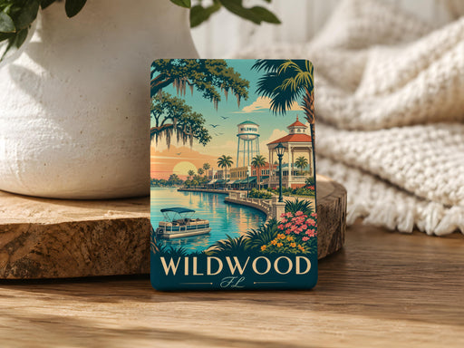 Wildwood Florida Fridge Magnet, Wildwood FL Souvenir Magnet, City Name Travel Keepsake Gift