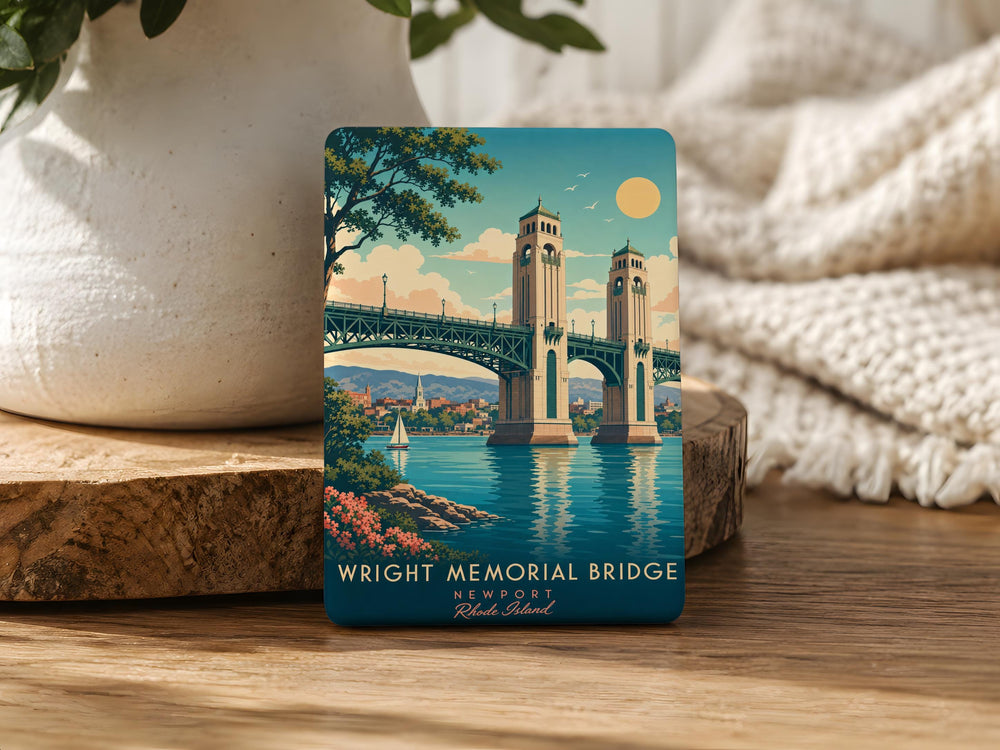 Wright Memorial Bridge Fridge Magnet, Outer Banks North Carolina Souvenir, Kitty Hawk to Southern Shores Landmark Magnet