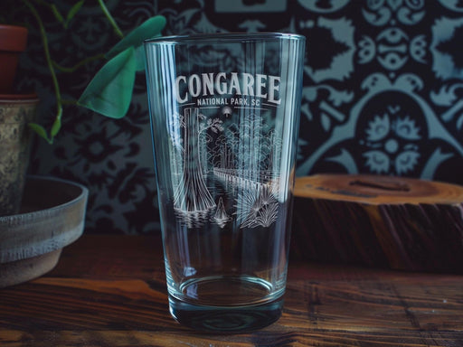 Congaree National Park South Carolina Pint Glass Souvenir Nature Scenic Park Landmark Gift
