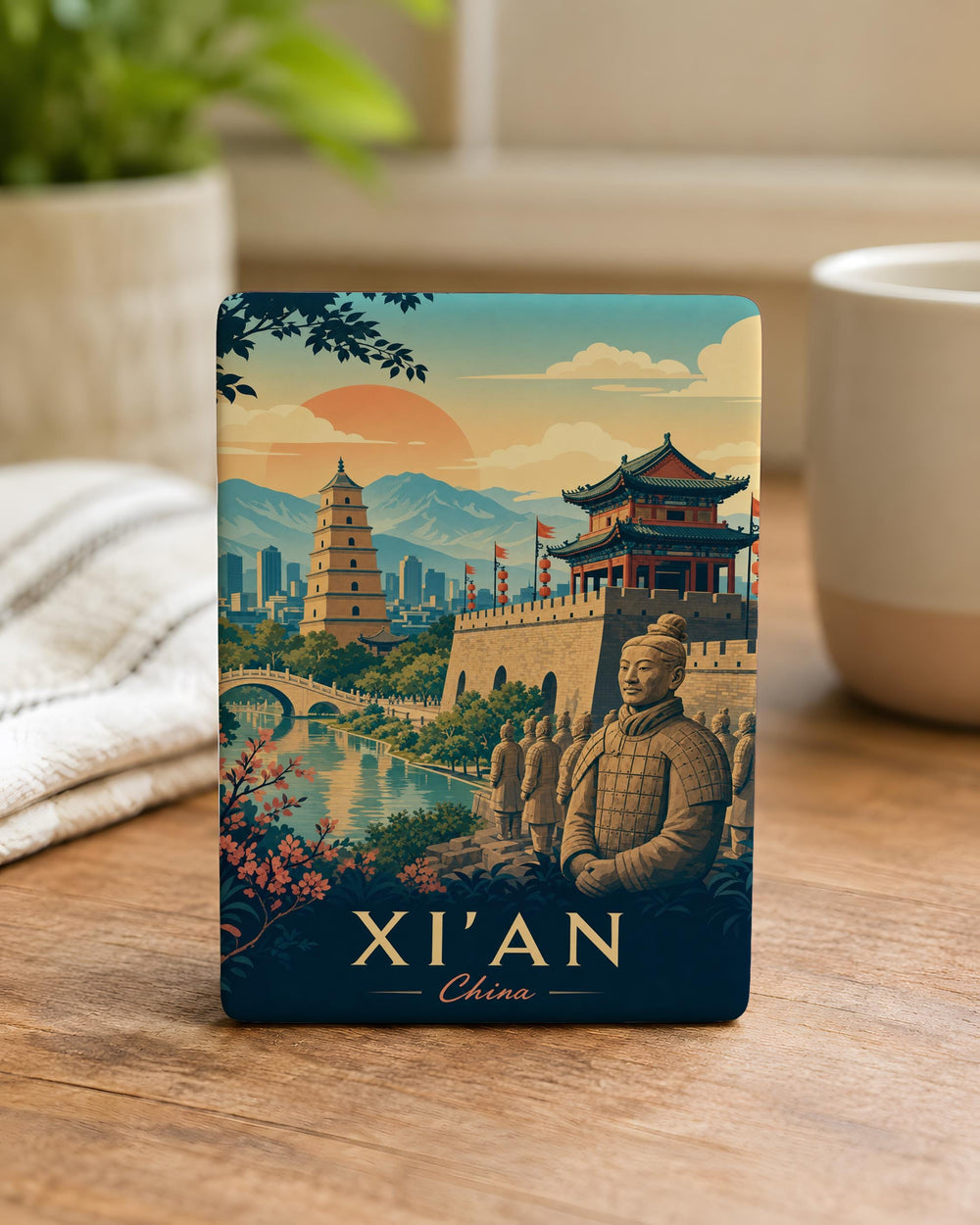 Xian China Fridge Magnet, Xi'an City Souvenir Magnet, Terracotta Warriors Landmark Travel Gift, China Destination Keepsake Magnet