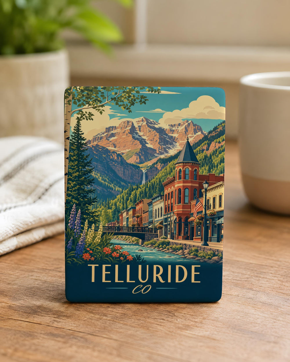 Telluride Colorado Fridge Magnet, Telluride CO Souvenir Magnet, Mountain Town Travel Keepsake, Colorado Vacation Gift