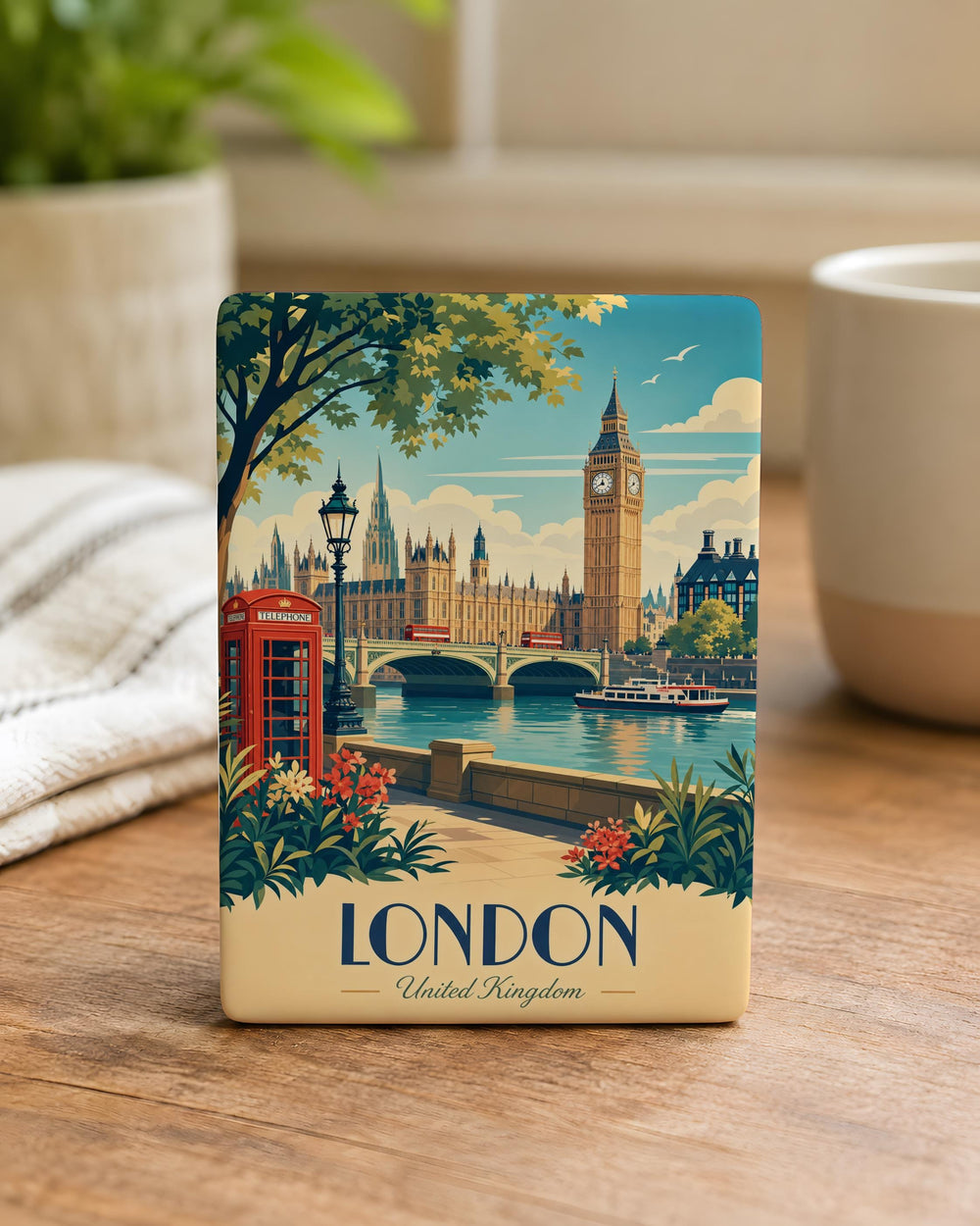 United Kingdom Fridge Magnet, UK Map Souvenir Magnet, Great Britain Travel Gift, England Scotland Wales Northern Ireland Magnet