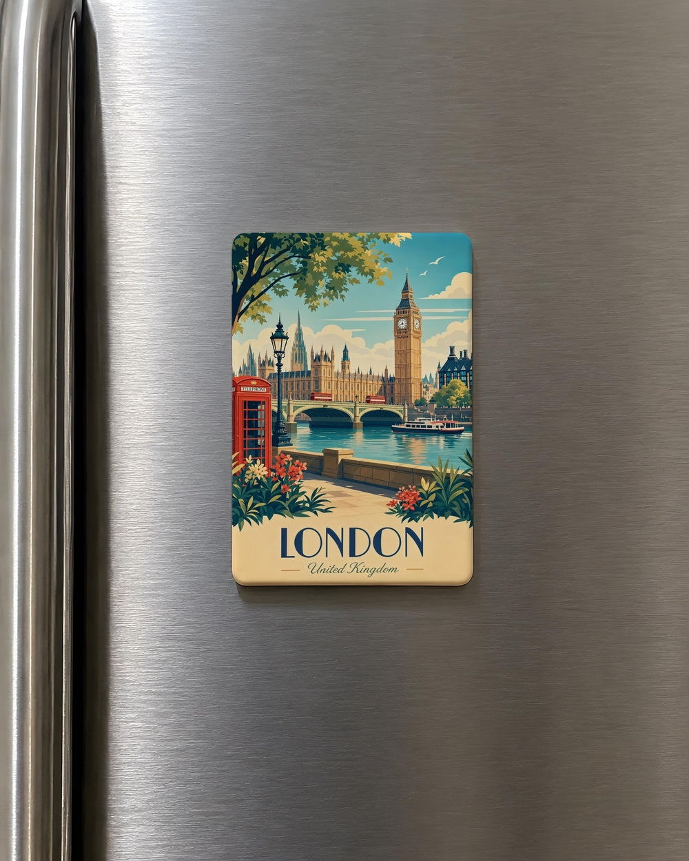 United Kingdom Fridge Magnet, UK Map Souvenir Magnet, Great Britain Travel Gift, England Scotland Wales Northern Ireland Magnet