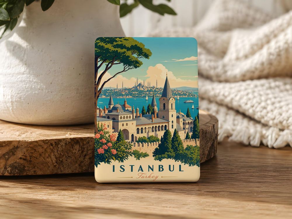 Topkapi Palace Fridge Magnet, Istanbul Turkey Landmark Souvenir, Ottoman Imperial Palace Travel Gift, Historic Architecture Magnet