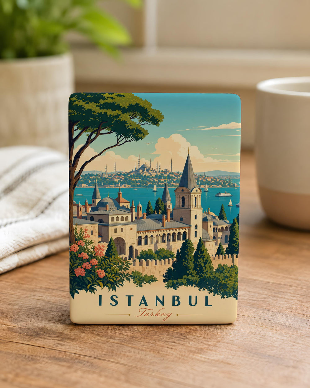 Topkapi Palace Fridge Magnet, Istanbul Turkey Landmark Souvenir, Ottoman Imperial Palace Travel Gift, Historic Architecture Magnet