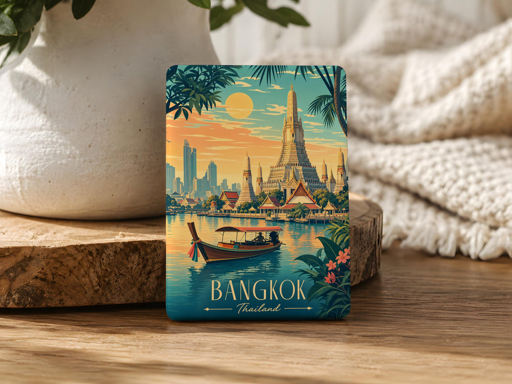 Thailand Fridge Magnet, Thailand Souvenir Magnet, Travel Gift, Thailand Travel Keepsake, Thailand Vacation Memory Magnet