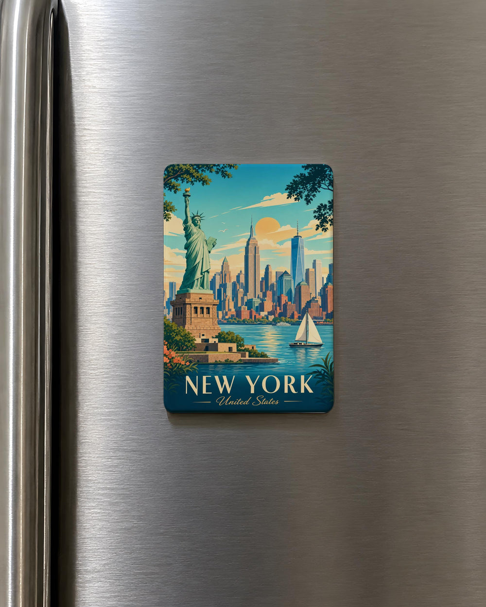 United States Fridge Magnet, USA Map Magnet, American States Souvenir Magnet, United States Map Refrigerator Magnet, USA Gift